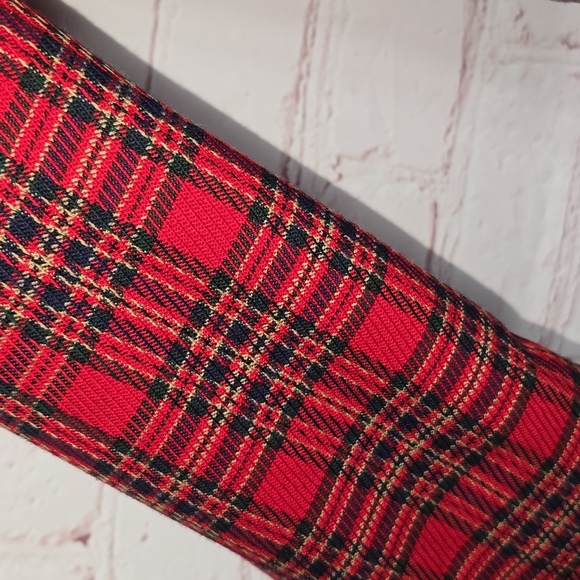 Pendleton 80's Red 100% Wool Tartan Suit Blazer & Pleated Skirt Womens Size 10P - Picture 4 of 15